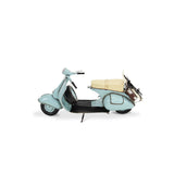 Blue Metal Model Scooter with Skis