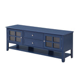 Blue Modern TV Stand for 60-inch TVs