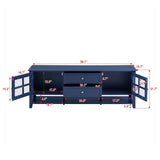 Blue Modern TV Stand for 60-inch TVs