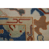 Blue Oushak Indian Area Rug Handmade Wool Carpet - 7'10"x 10'0"