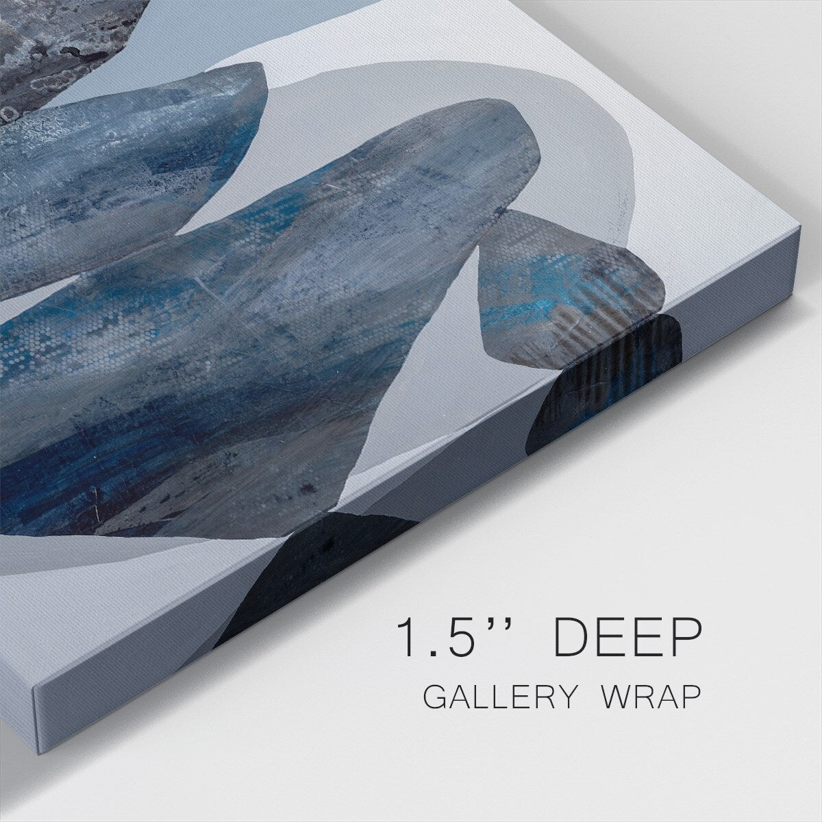 Blue Stone-Gallery Wrapped Canvas