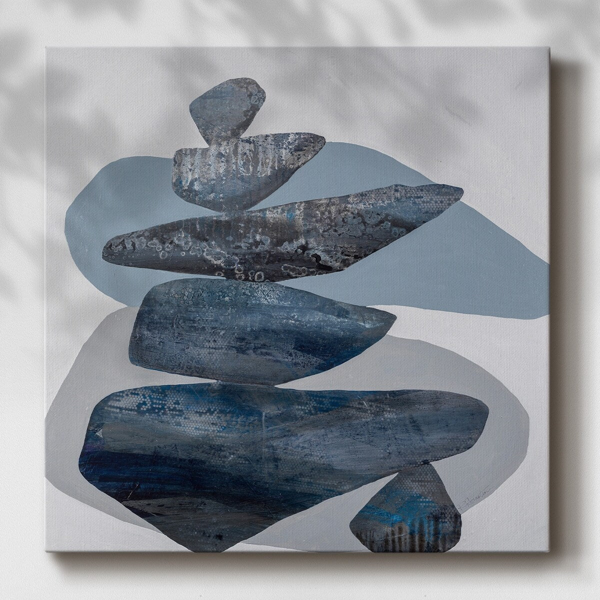Blue Stone-Gallery Wrapped Canvas