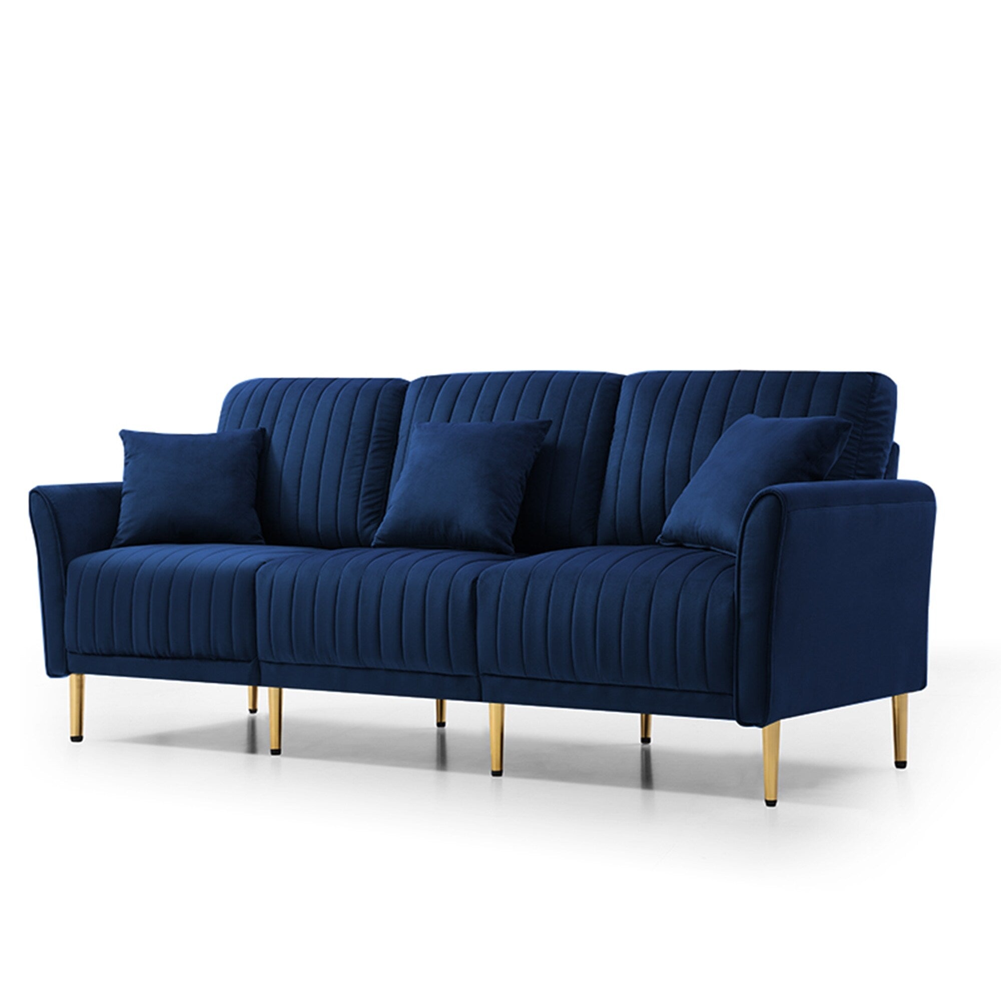 Overstock blue sofa discount