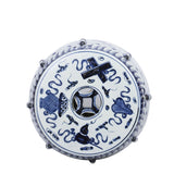 Blue & White Garden Stool 8 Immortals Motif