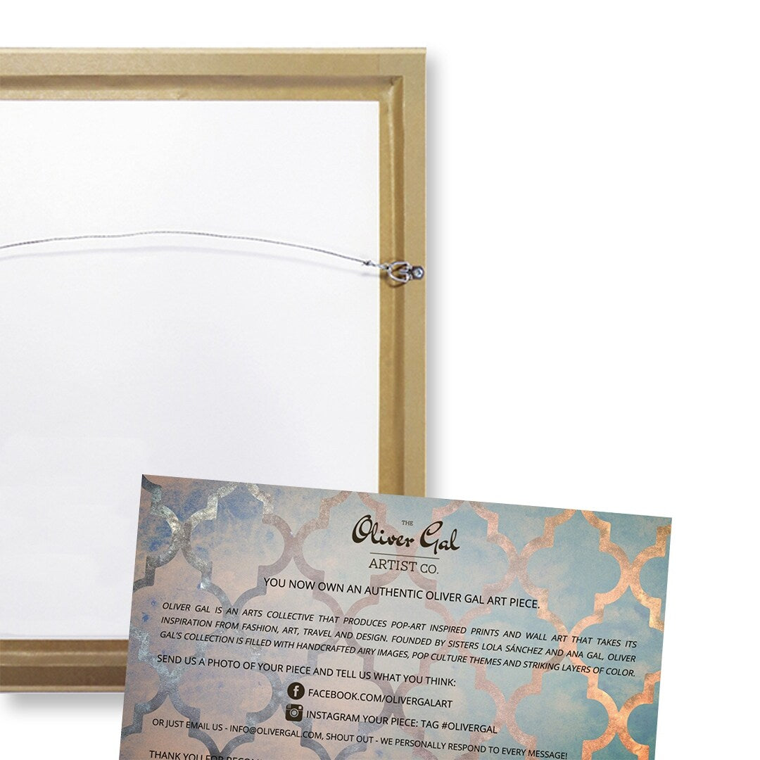 Blue and Gold Abstract Geode Glam Modern Framed Art Print for Entry Way