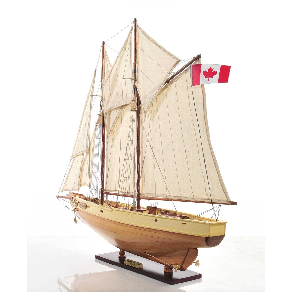 Bluenose Model in Light Brwon Finish - 5" W x 29.5" D x 24" H