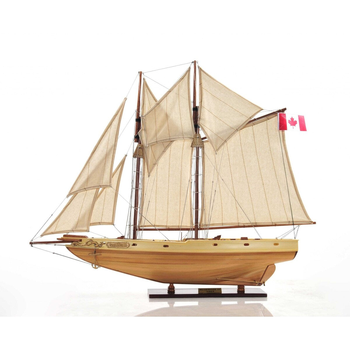 Bluenose Model in Light Brwon Finish - 5" W x 29.5" D x 24" H