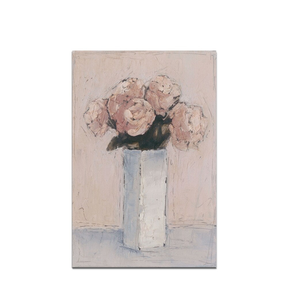 Blush Florals I -Premium Gallery Wrapped Canvas