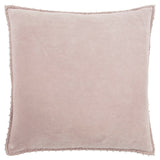Blush Solid Pearl Beaded Edge Throw Pillow