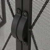 Blyfield Modern Iron Folding Fireplace Screen with Door by Christopher Knight Home