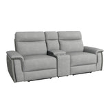 Blythe Power Double Reclining Loveseat with Console