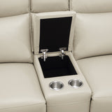 Blythe Power Double Reclining Loveseat with Console