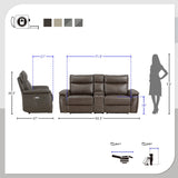 Blythe Power Double Reclining Loveseat with Console