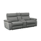 Blythe Power Double Reclining Loveseat with Console