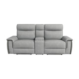 Blythe Power Double Reclining Loveseat with Console