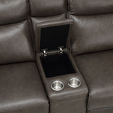 Blythe Power Double Reclining Loveseat with Console