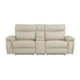 Blythe Power Double Reclining Loveseat with Console