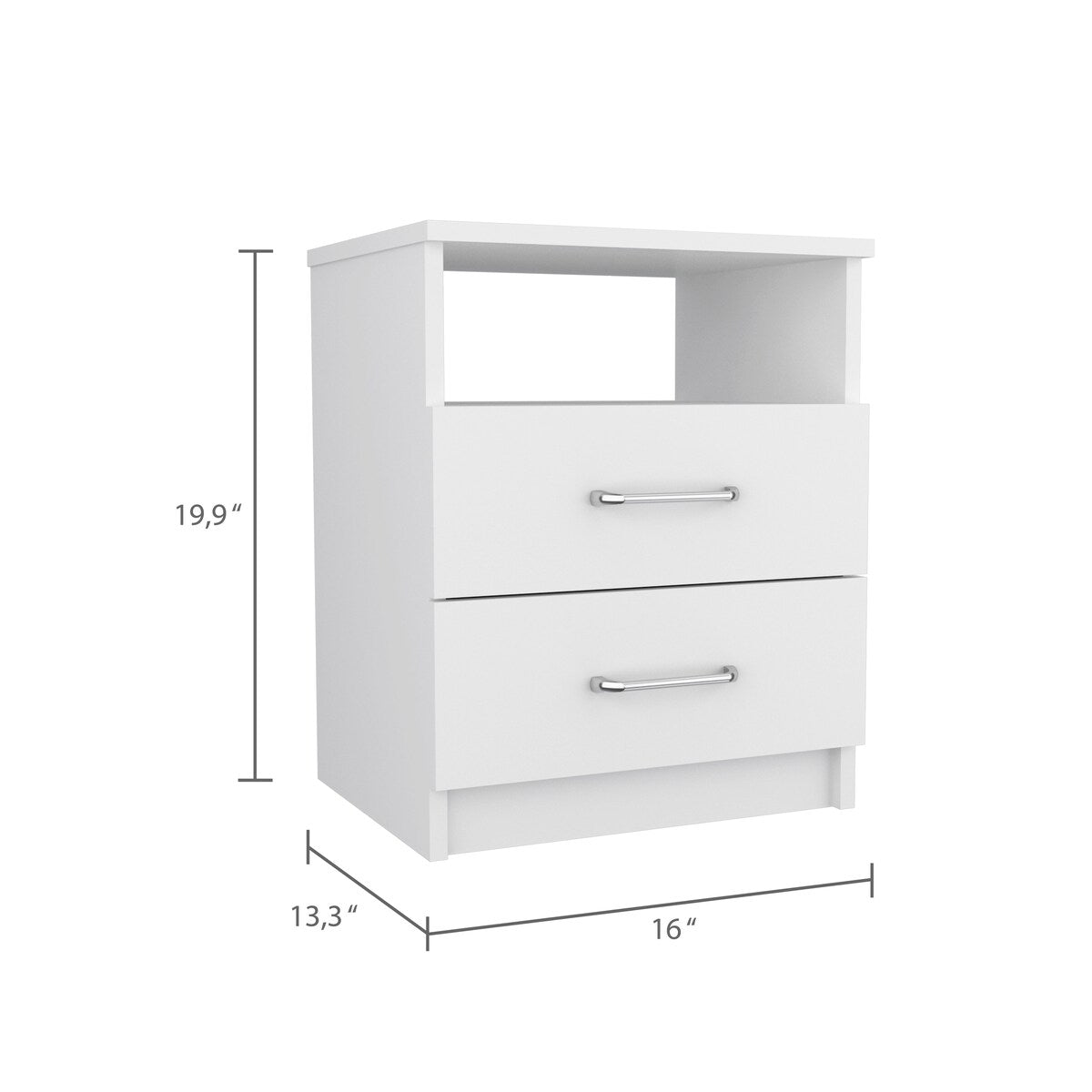 Boahaus Palma Nightstand (White)