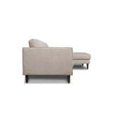 Rye Studio Boca Sofa Chaise RHF with Button Tufted
