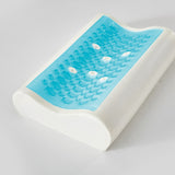Bodipedic Comfort Gel Overlay Contour Memory Foam Bed Pillow - White