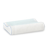 Bodipedic Comfort Gel Overlay Contour Memory Foam Bed Pillow - White