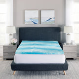 Bodipedic Cooling Gel Swirl Memory Foam Mattress Topper
