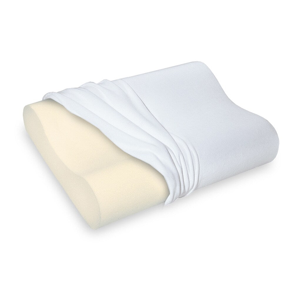 Essentials Memory Foam Medium Comfort Standard-size Contour Pillow