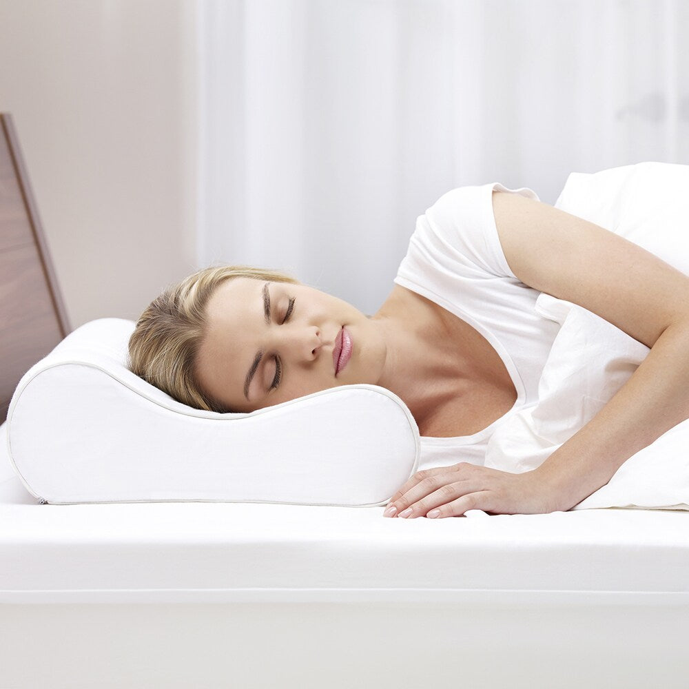 Essentials Memory Foam Medium Comfort Standard-size Contour Pillow