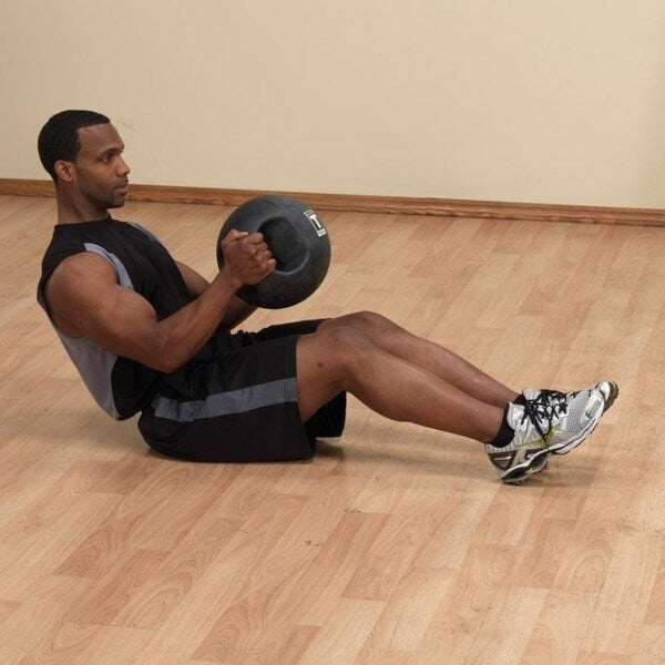 Body Solid Tools BSTDMB10 Dual Grip Medicine Ball - 10lbs - Black