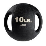 Body Solid Tools BSTDMB10 Dual Grip Medicine Ball - 10lbs - Black
