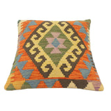 Boho Chic Turkish Castle Hand Woven Kilim Pillow