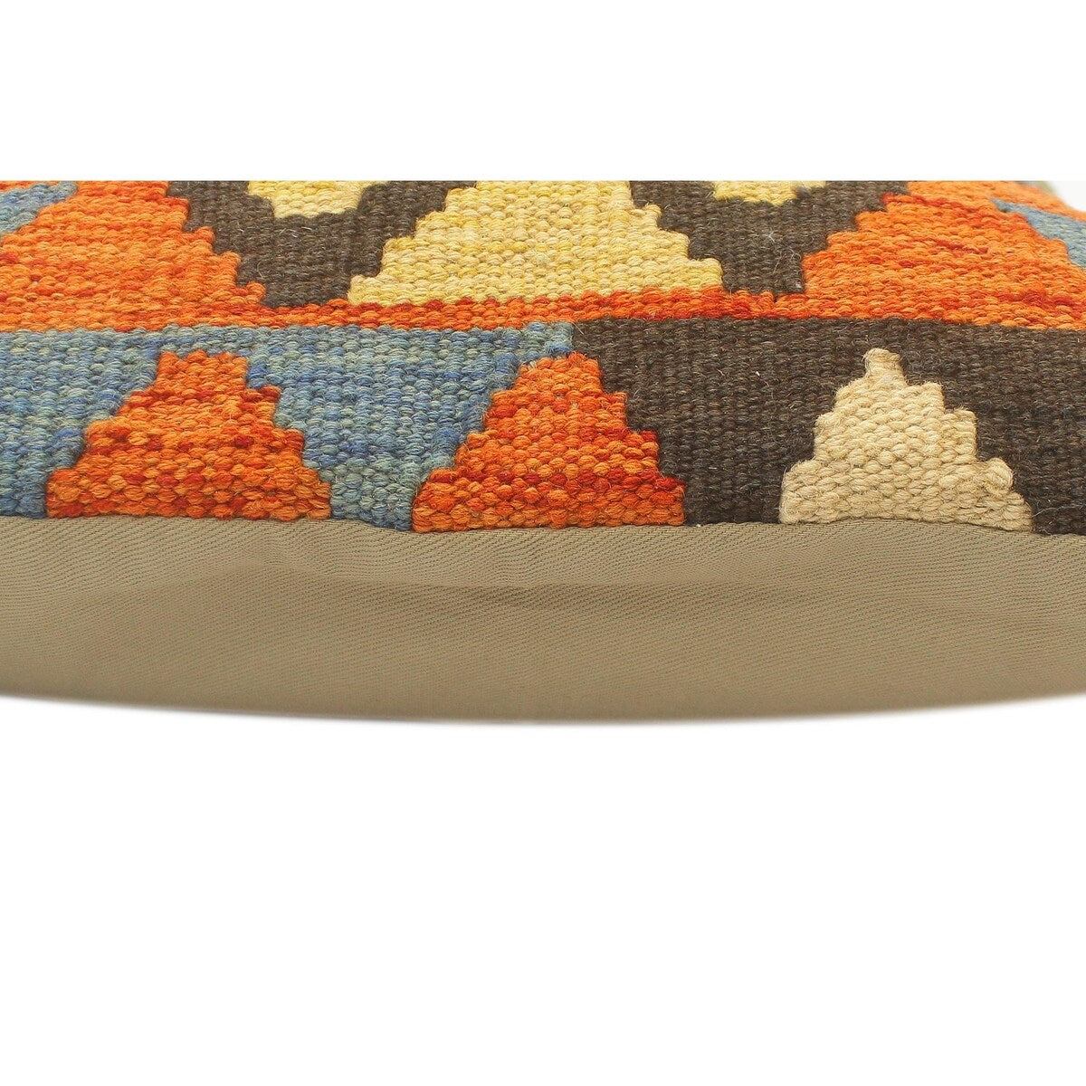 Boho Chic Turkish Castle Hand Woven Kilim Pillow