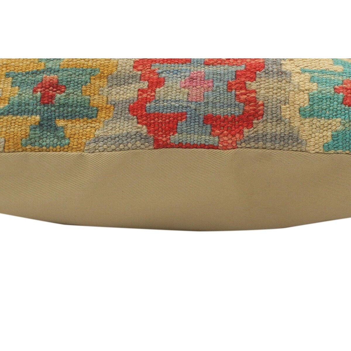 Boho Chic Turkish Stanton Hand Woven Kilim Pillow