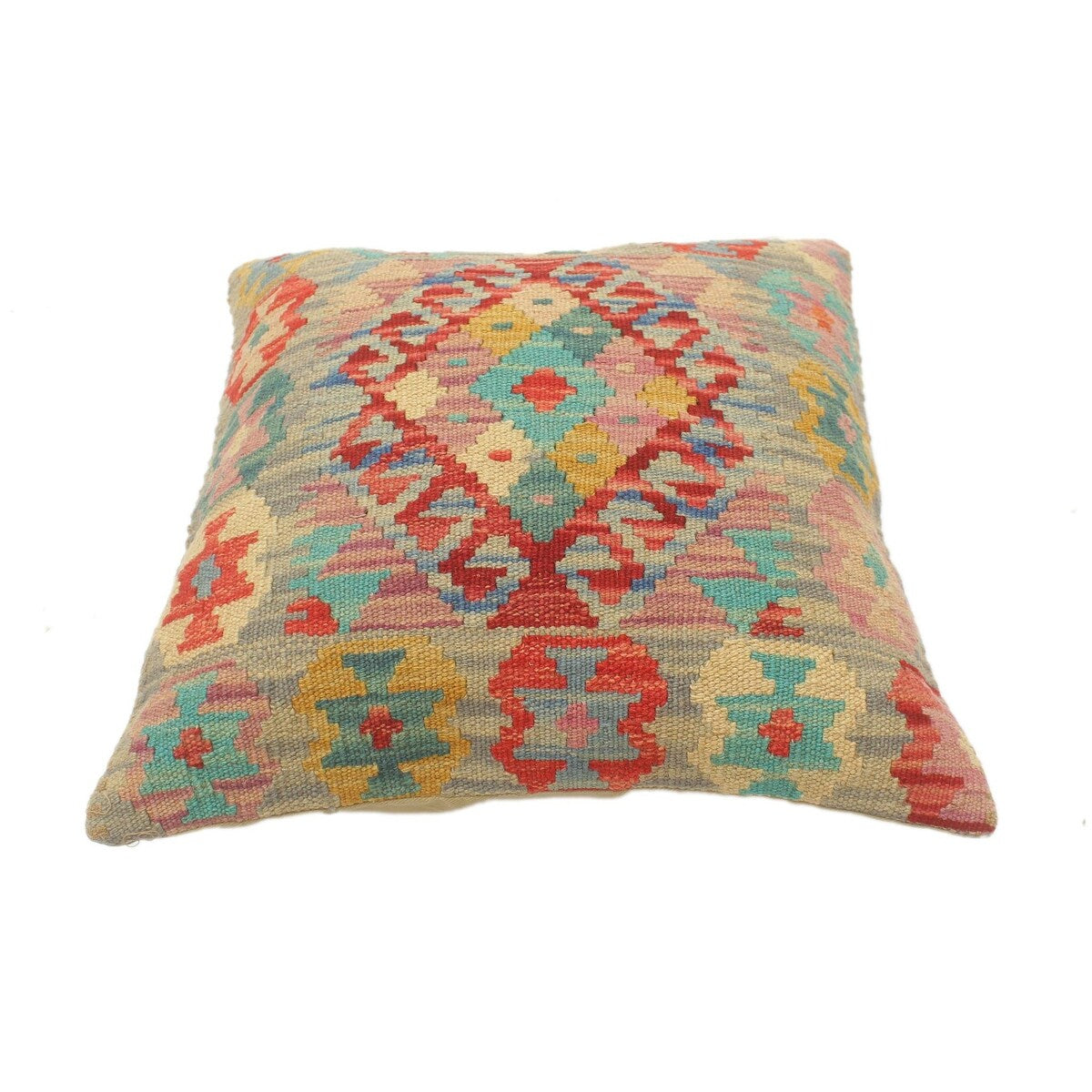 Boho Chic Turkish Stanton Hand Woven Kilim Pillow