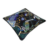 Boho Chic Waddell Silk Embroidered Handmade Pillow
