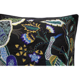 Boho Chic Waddell Silk Embroidered Handmade Pillow