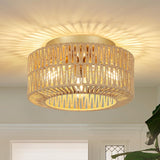 Boho Light Fixtures Ceiling Mount - brown
