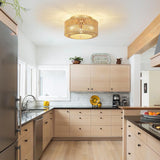 Boho Light Fixtures Ceiling Mount - brown