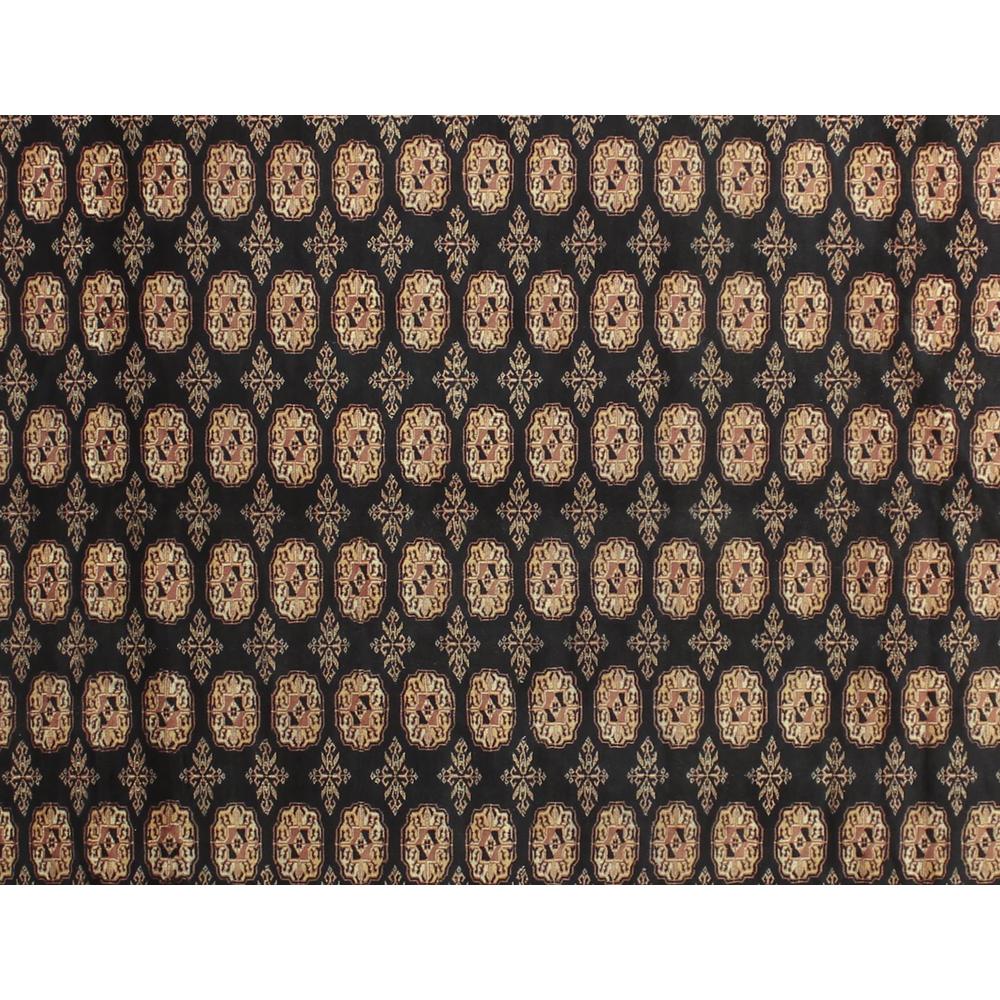 Noori Rug Bokara Mamoun Black/Black Rug - 9'3" x 11'9"