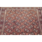 Bokhara Geometric Hand-Knotted Wool Pakistan Oriental Rug - 5'10" x 3'4" Runner
