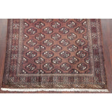 Bokhara Geometric Hand-Knotted Wool Pakistan Oriental Rug - 5'10" x 3'4" Runner