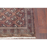Bokhara Geometric Hand-Knotted Wool Pakistan Oriental Rug - 5'10" x 3'4" Runner