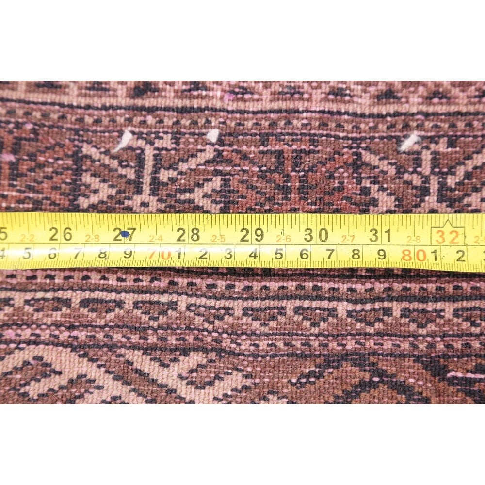 Bokhara Geometric Hand-Knotted Wool Pakistan Oriental Rug - 5'10" x 3'4" Runner