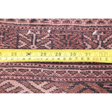Bokhara Geometric Hand-Knotted Wool Pakistan Oriental Rug - 5'10" x 3'4" Runner