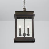 Bolton 2-light Oiled Bronze Outdoor Hanging Lantern/ Pendant