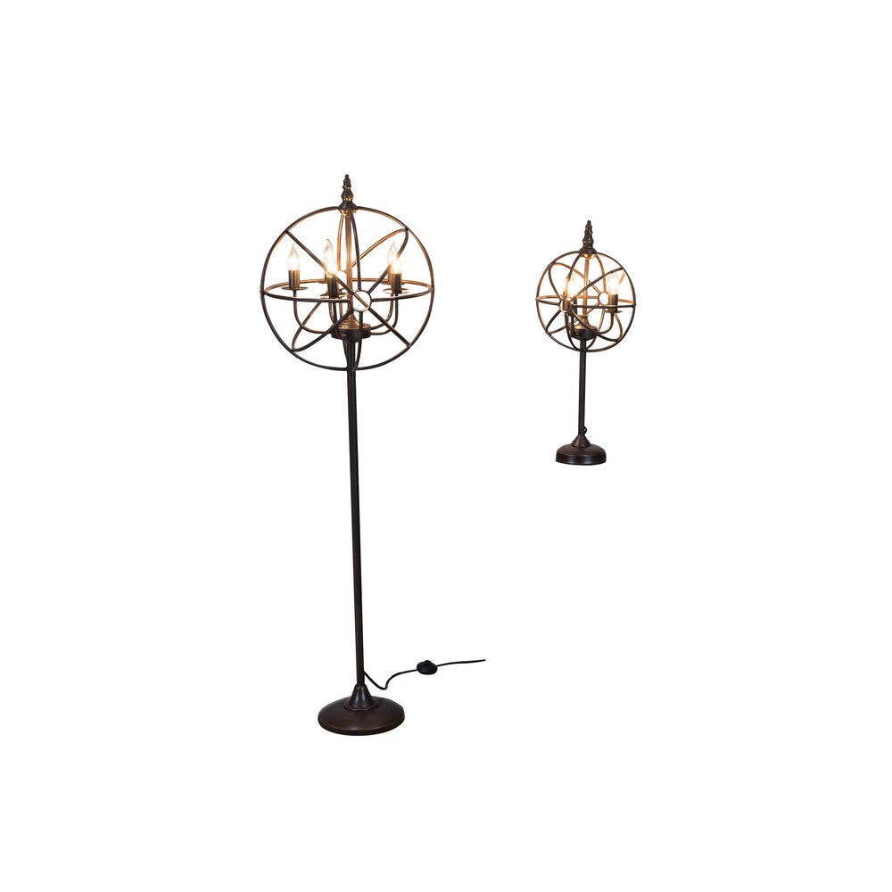 Somette Steampunk Bronze 63-inch Floor Lamp