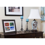 Bombay Turquoise Bird and Tree Silhouette Table Lamp