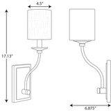 Bonita Collection 1-Light Brushed Nickel Sconce