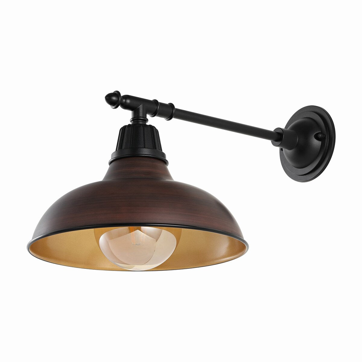Bonner 12.25" Farmhouse Indoor/Outdoor LED Victorian Arm Sconce