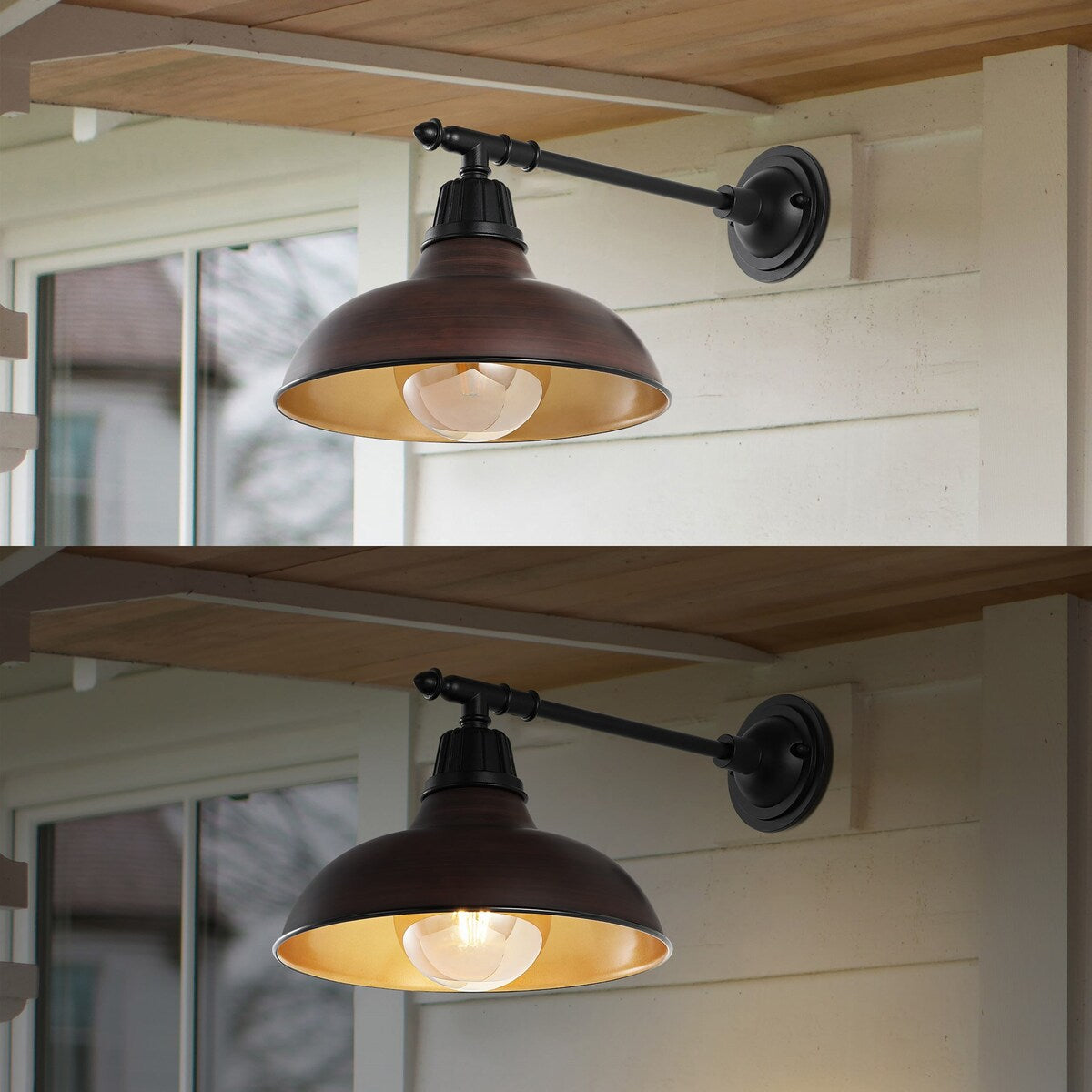 Bonner 12.25" Farmhouse Indoor/Outdoor LED Victorian Arm Sconce